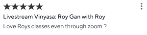 Class Pass review for Roy Gan